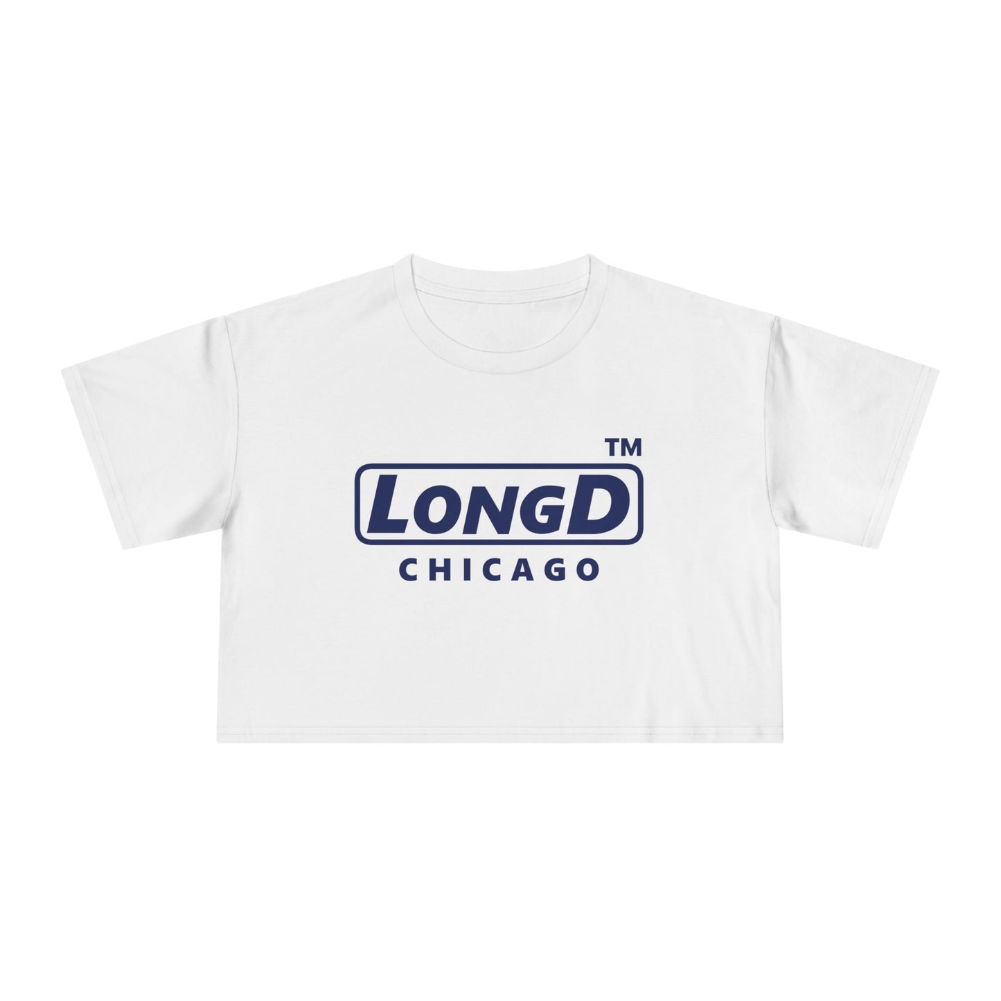 LongD Logo (Chicago positive official) Women's Crop Tee