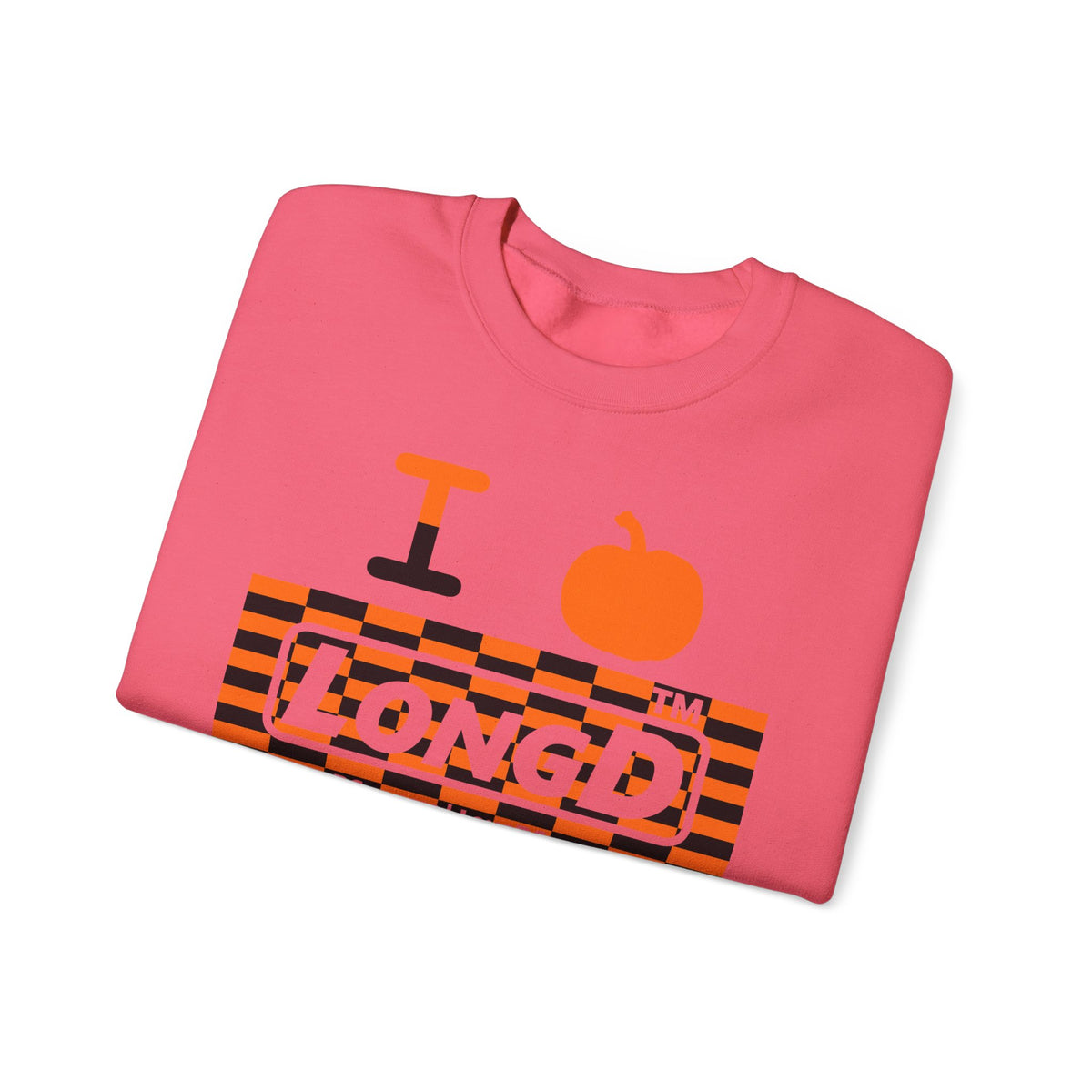 I pumpkin LongD Tag-domain negative tiled logo crewneck sweatshirt