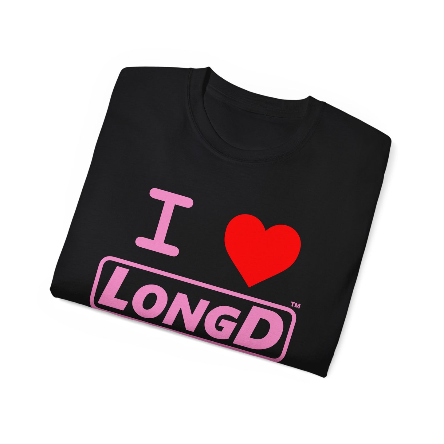 I Luv LongD Logo Cotton Tee (Valentines pink text)