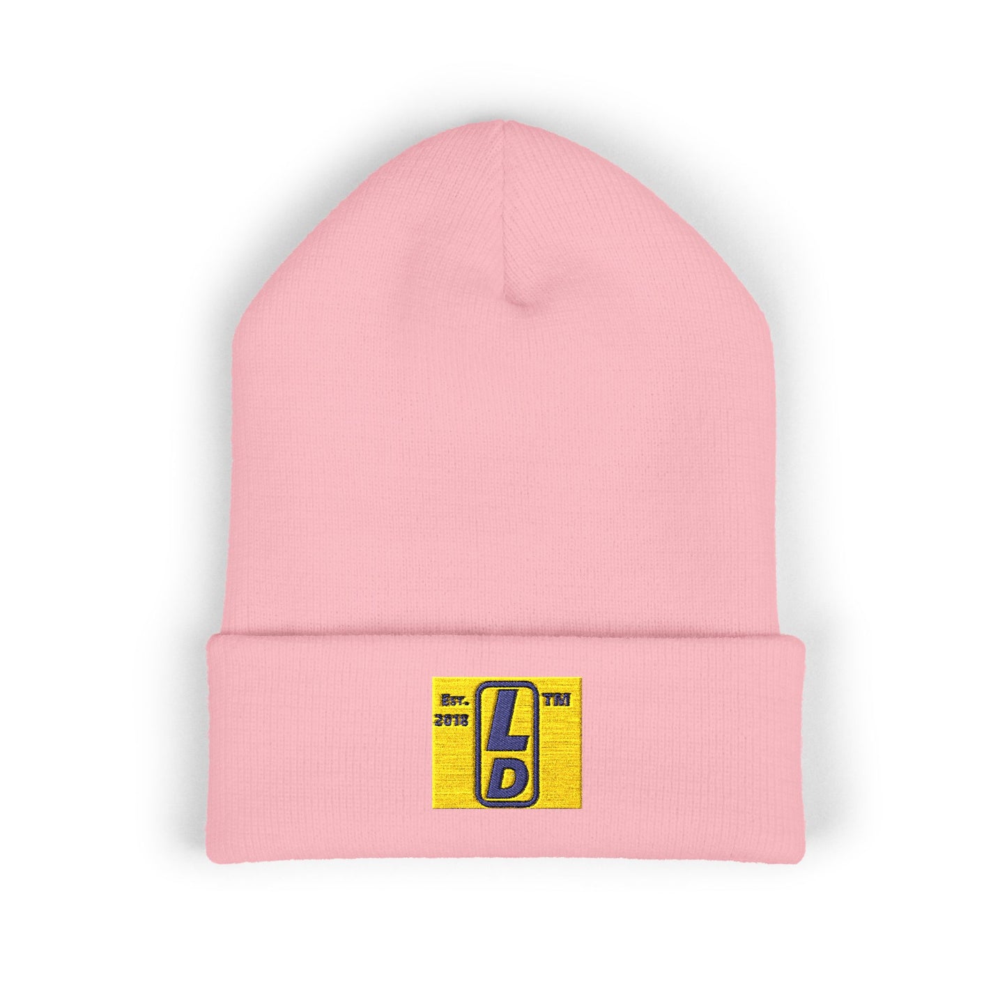 Embroidered Classic Cuffed Beanie official logo upright initials
