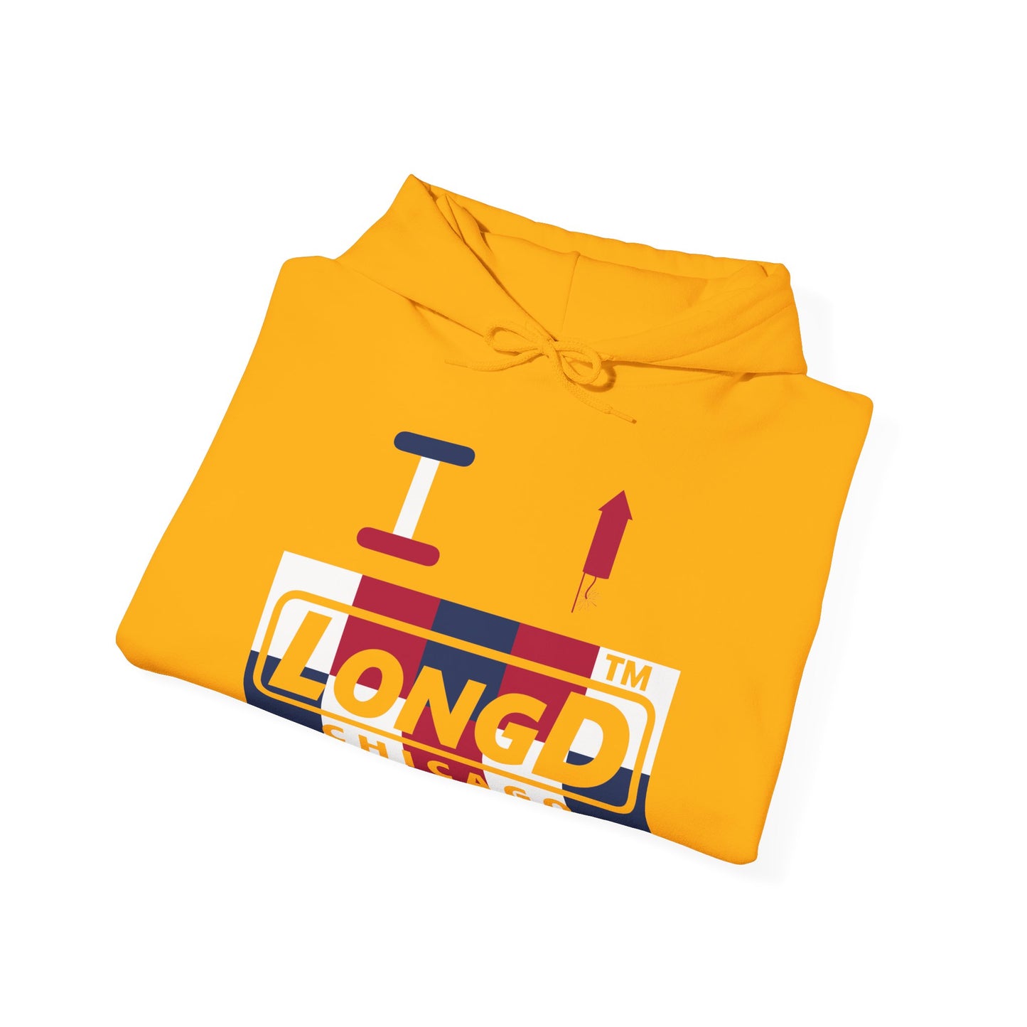 I firecracker LongD® negative 2x5 Chicago logo hoodie