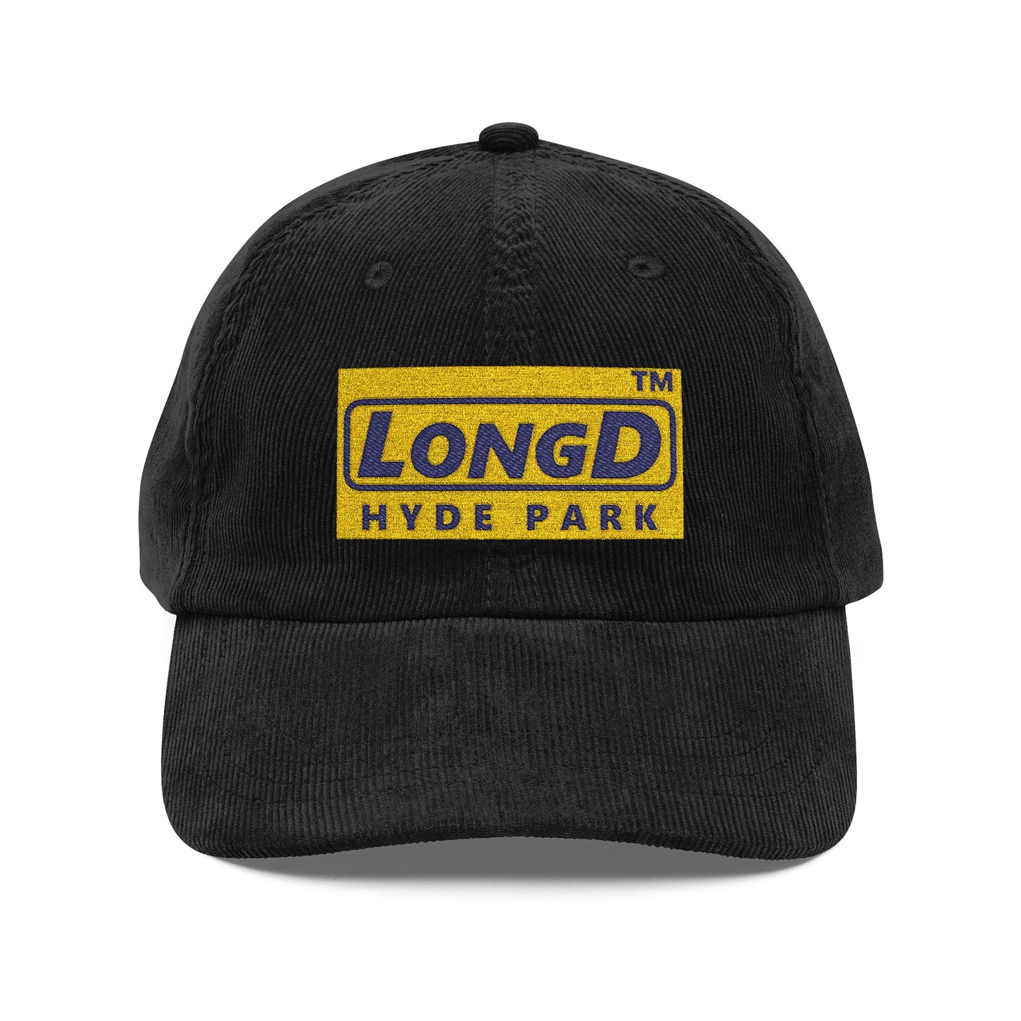 Embroidered Corduroy Cap Official Hyde Park logo