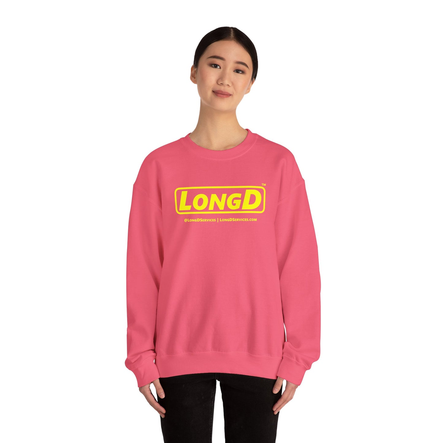 LongD reverse Tag logo crewneck sweatshirt