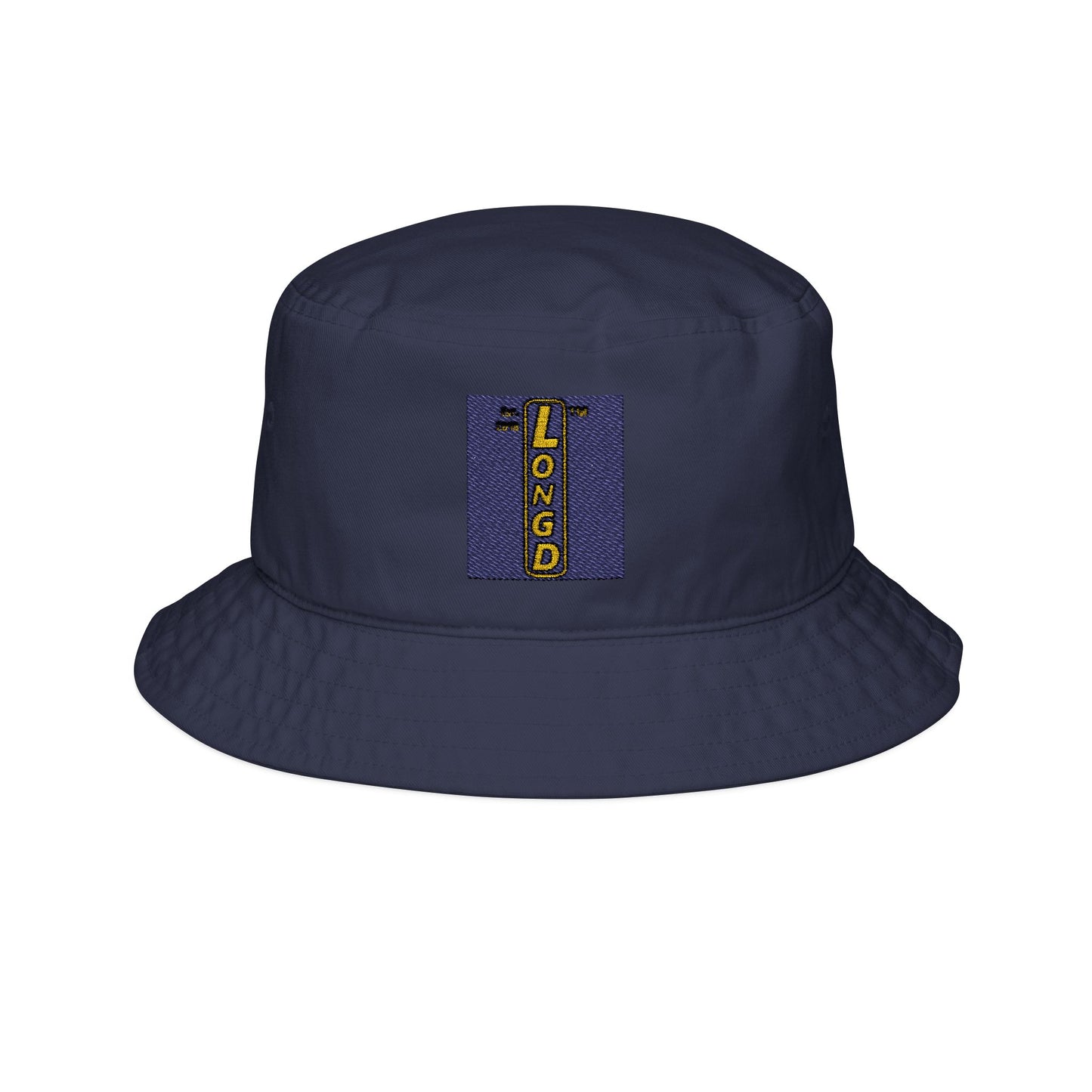 Embroidered alternate upright logo bucket hat