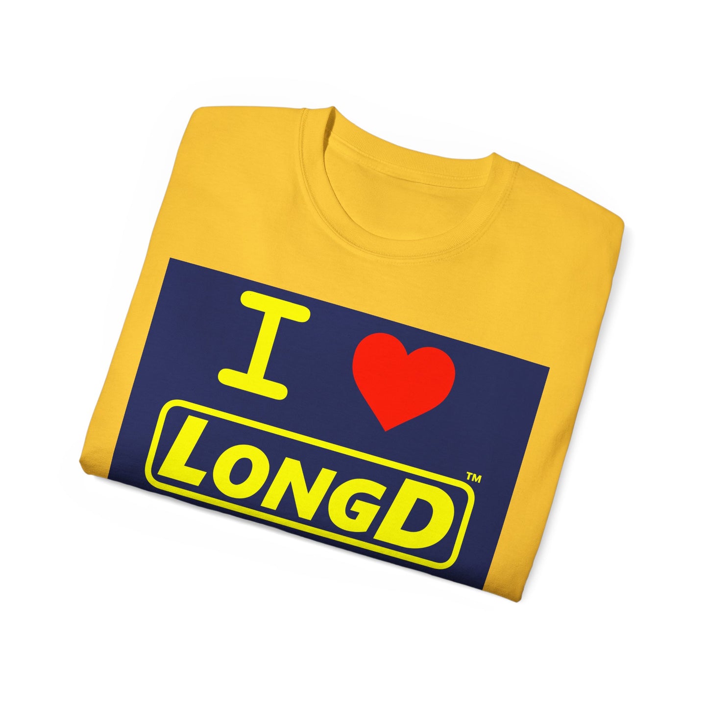 I Luv LongD Negative Style Logo Cotton Tee