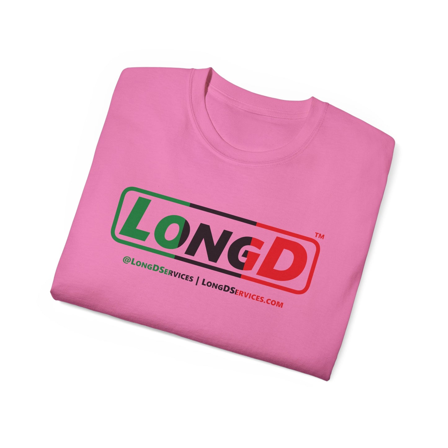 LongD® Logo Cotton Tee Juneteenth positive thirds text