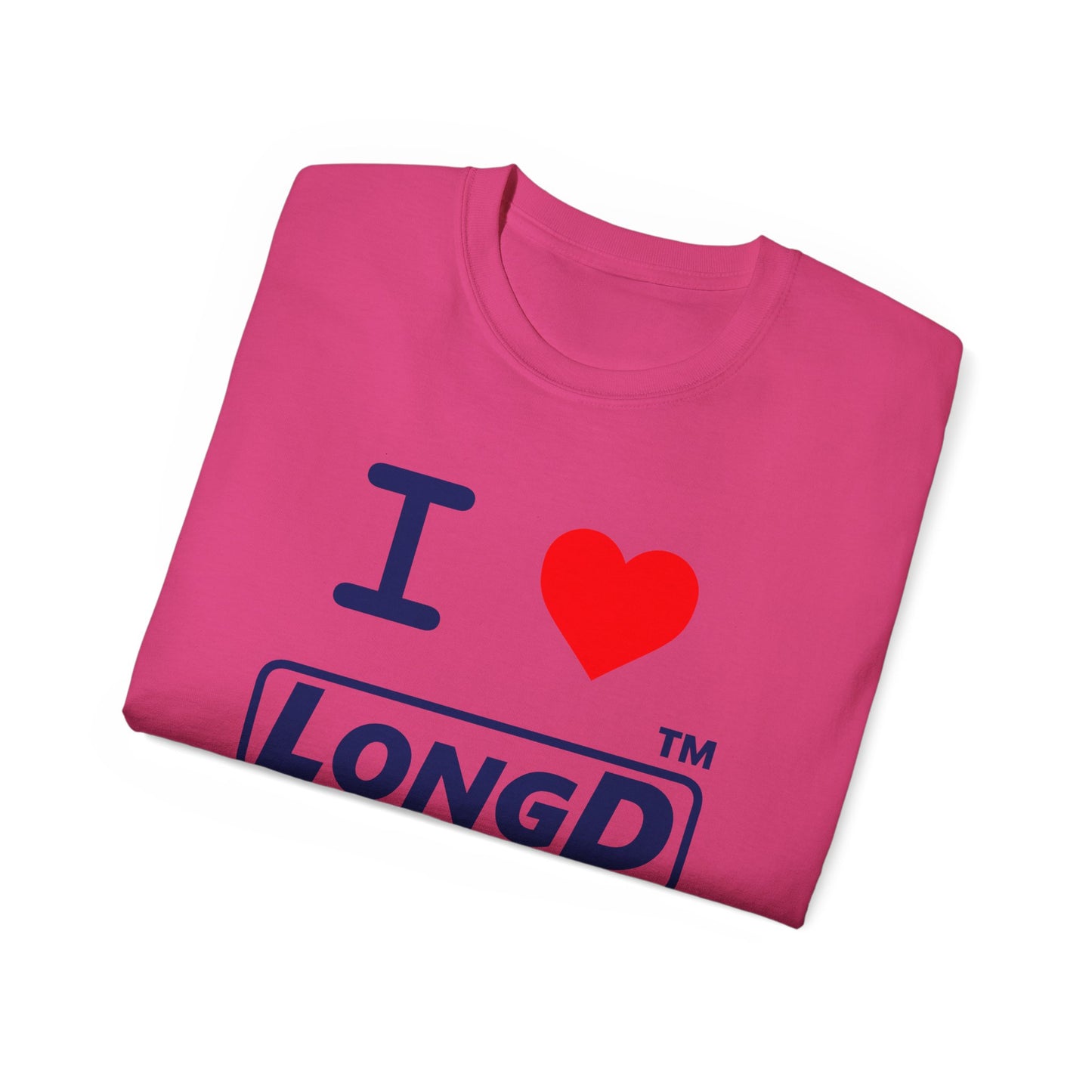 I Luv LongD® Logo Cotton Tee positive official basic Chicago logo