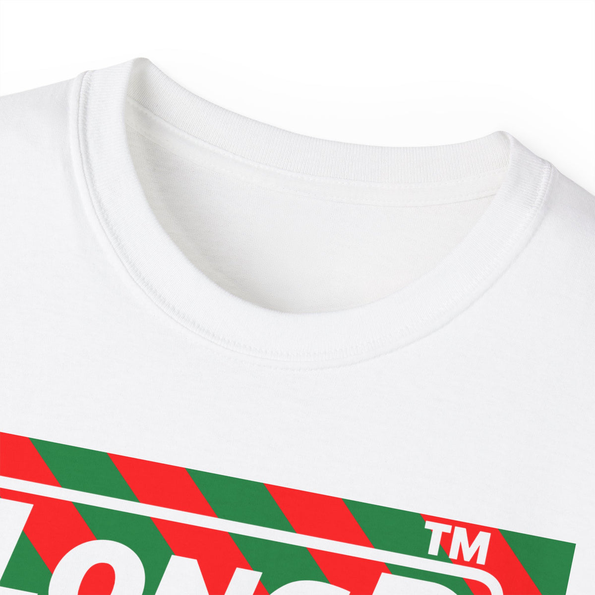 LongD Hyde Park negative 12-striped logo (Xmas colors) cotton tee