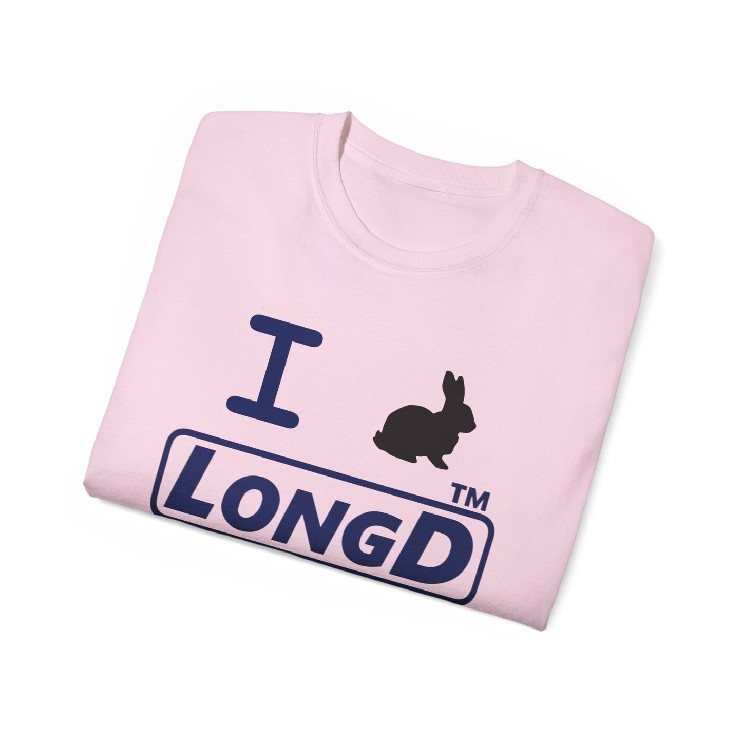 I Bunny LongD® Official Hyde Park Logo black bunny Cotton Tee