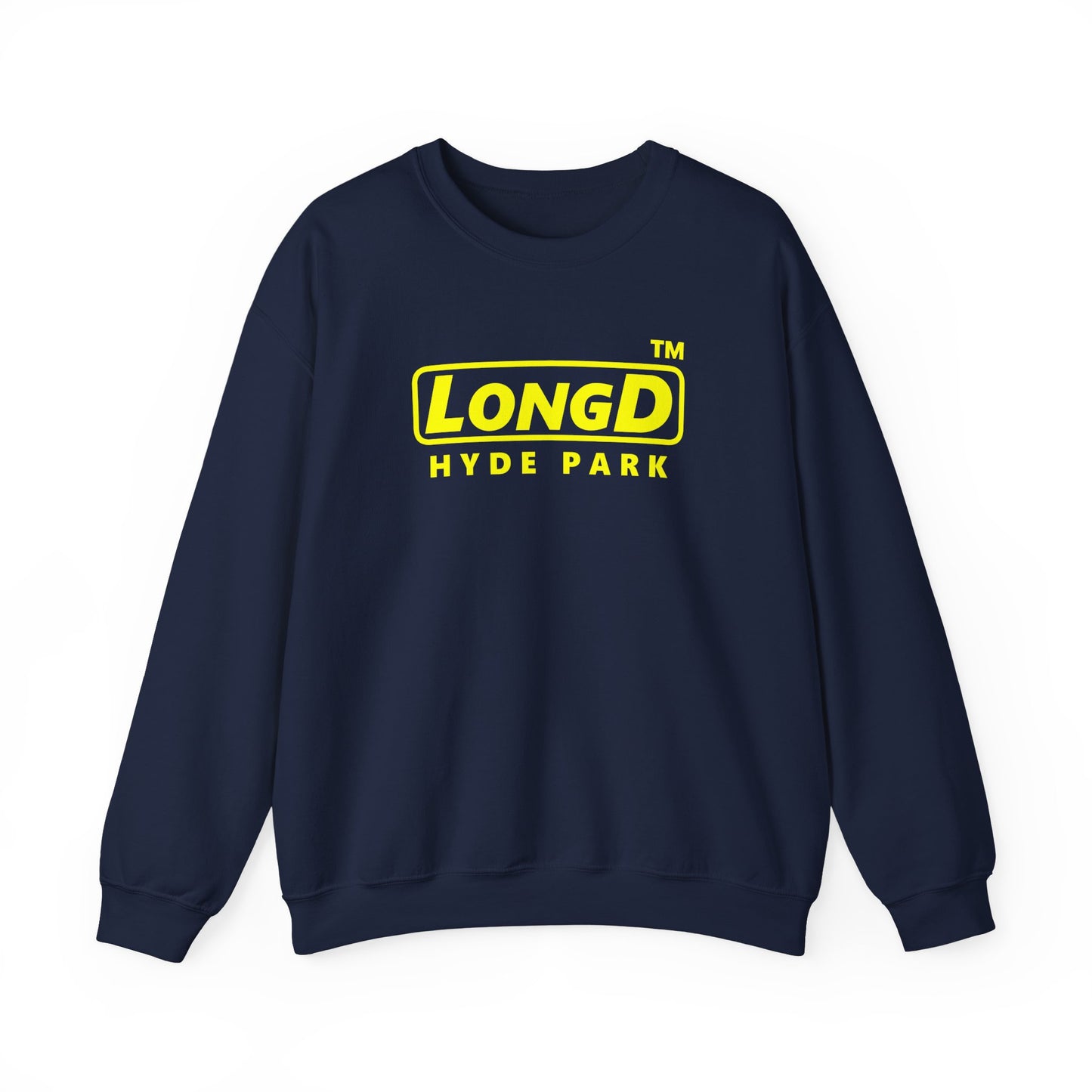 LongD reverse Hyde Park logo crewneck sweatshirt