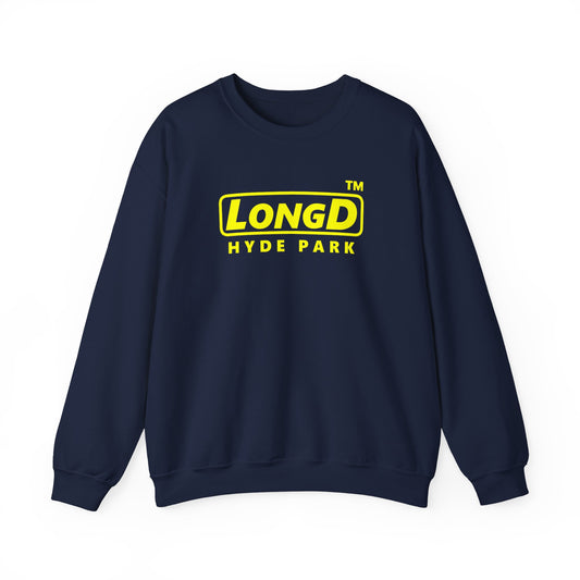 LongD reverse Hyde Park logo crewneck sweatshirt