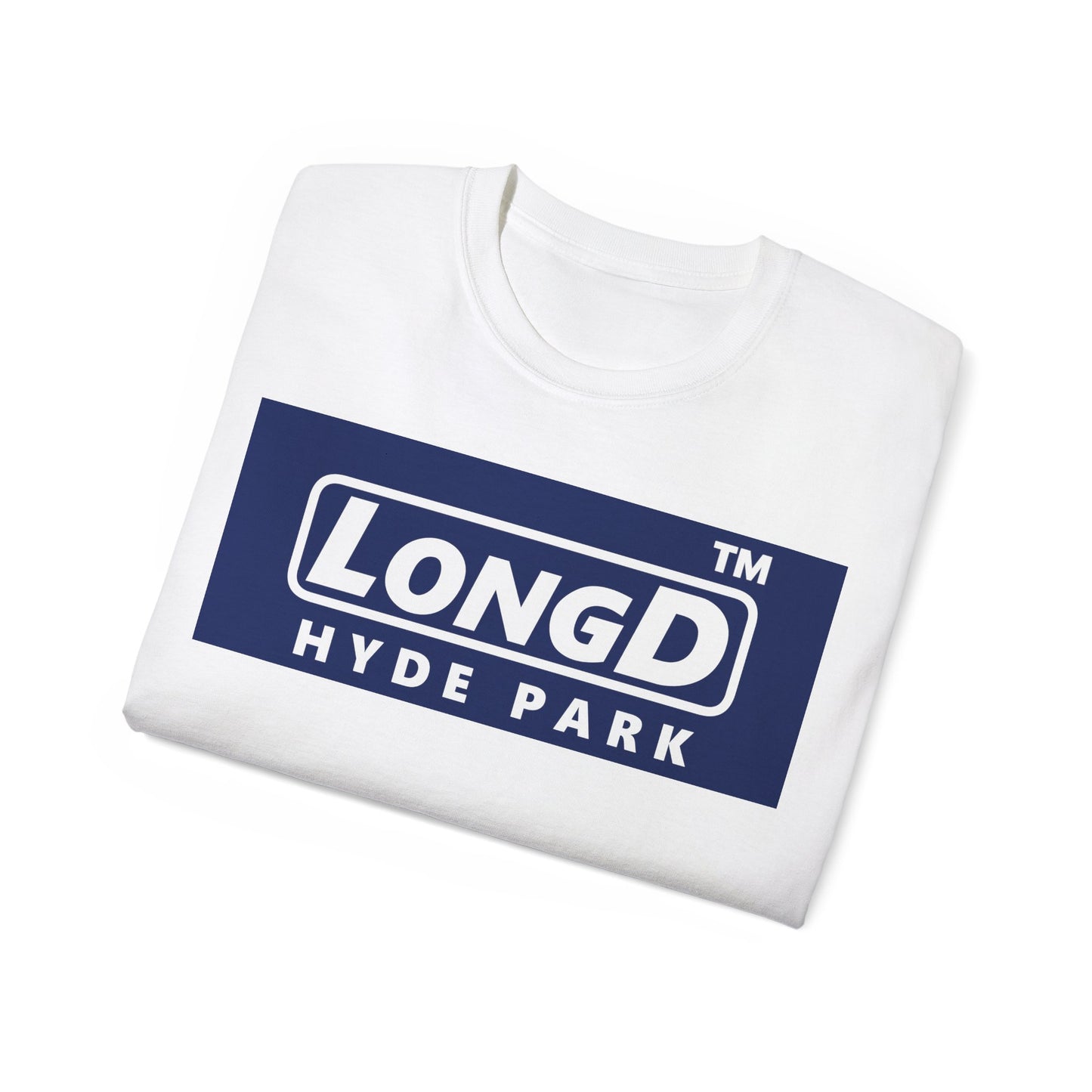 LongD® Logo Cotton Tee negative official basic Hyde Park logo