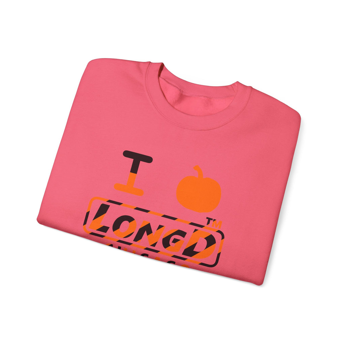 I pumpkin LongD Chicago positive 12-striped logo crewneck sweatshirt