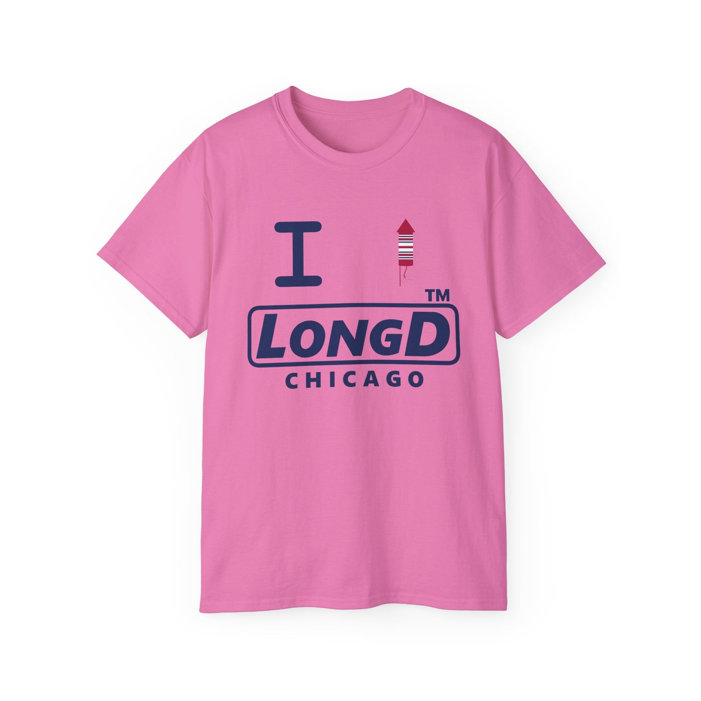 I firecracker LongD official basic Chicago logo cotton tee