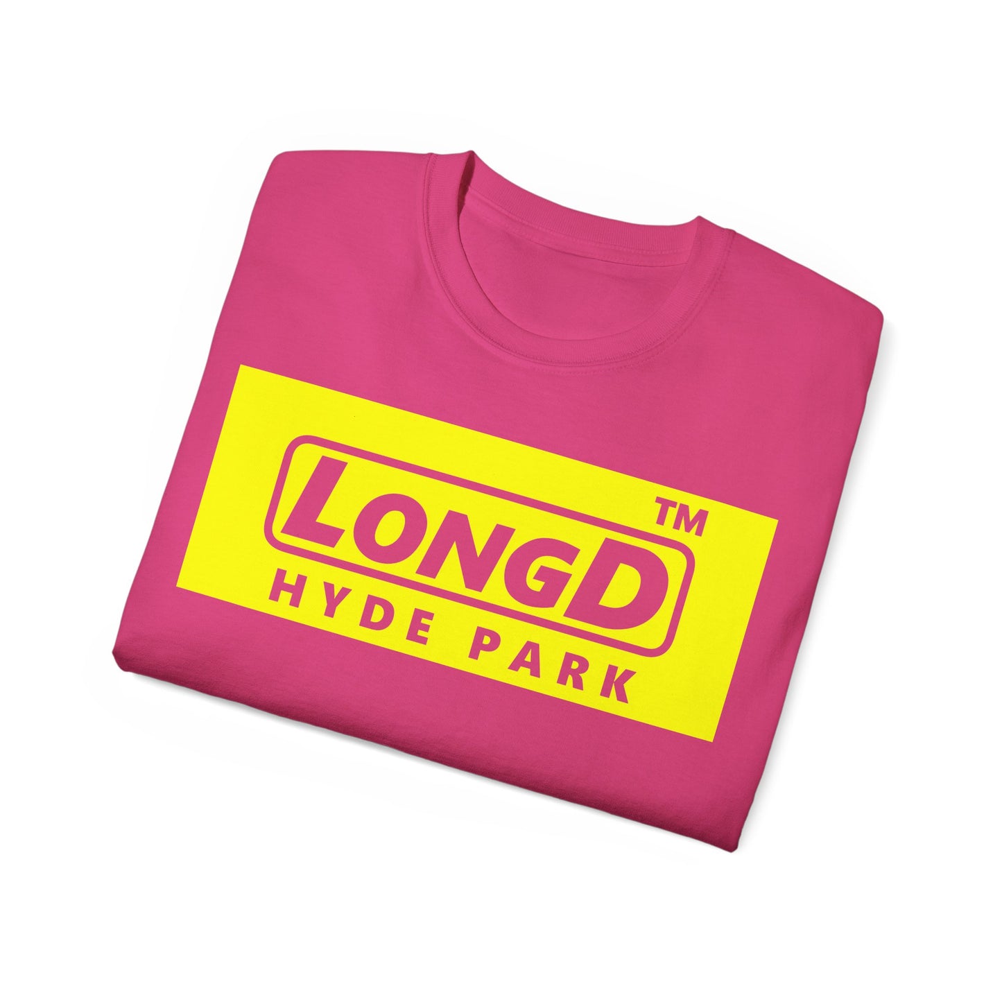 LongD® Logo Cotton Tee negative reverse basic Hyde Park logo