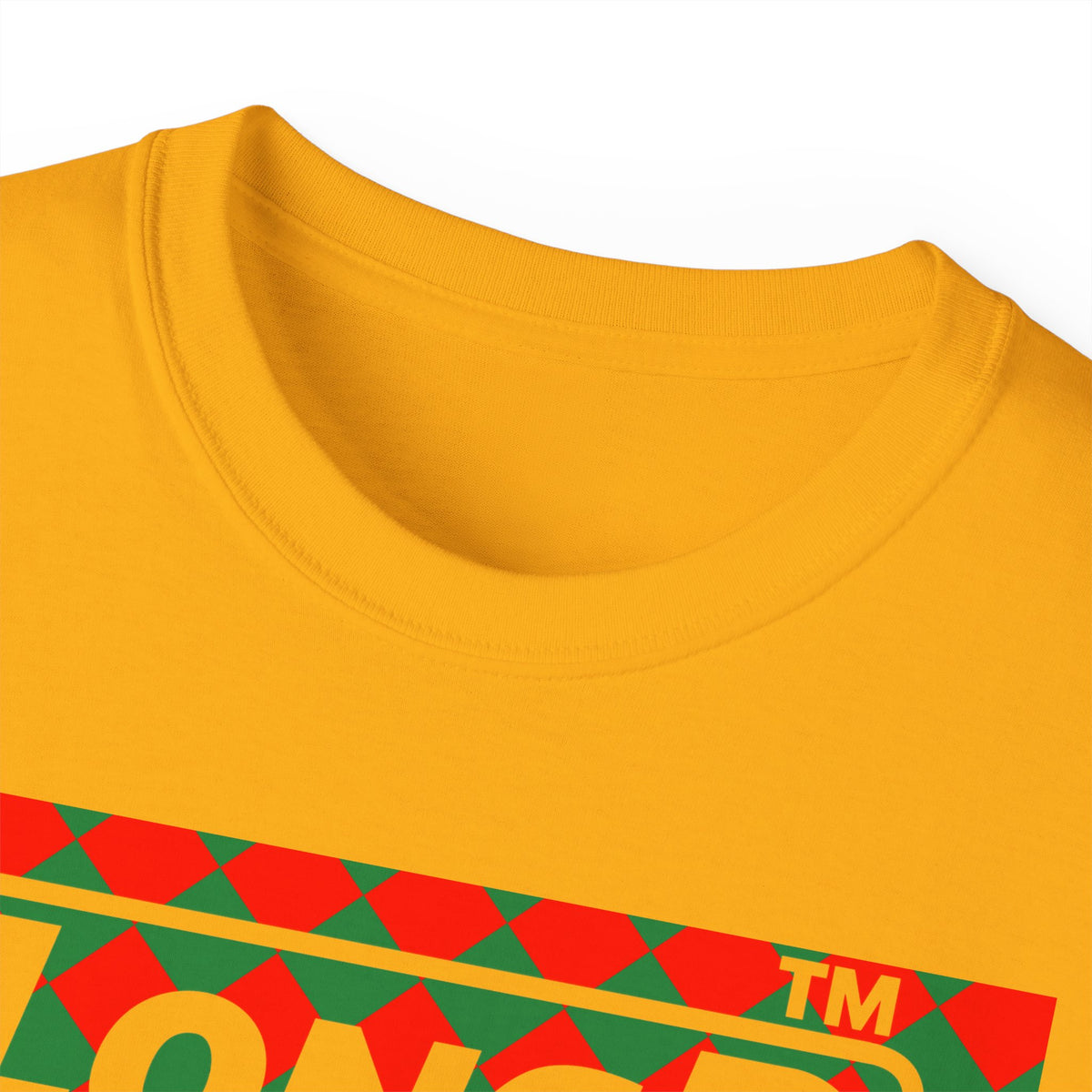 LongD Hyde Park negative argyle logo (Xmas colors) cotton tee