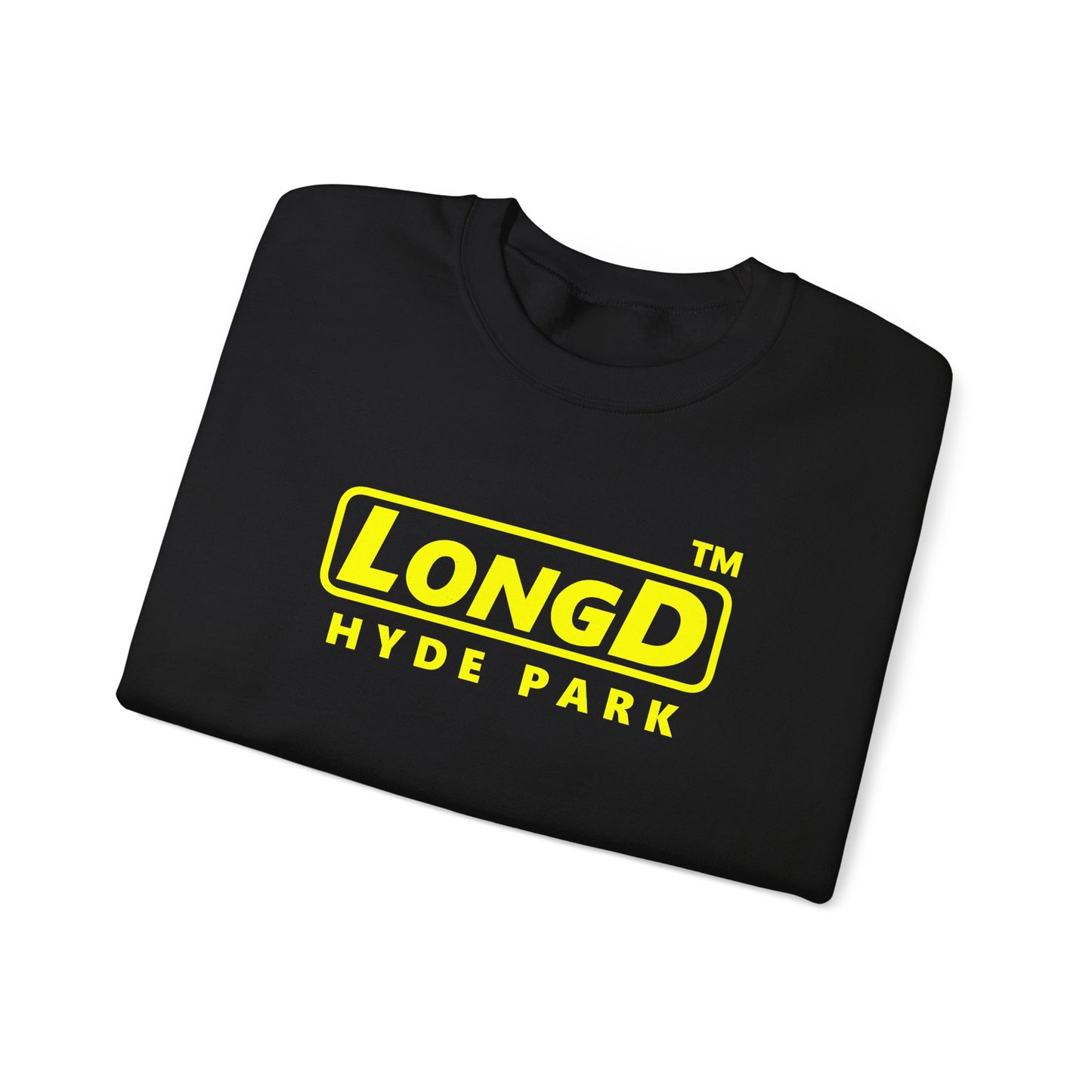 LongD reverse Hyde Park logo crewneck sweatshirt