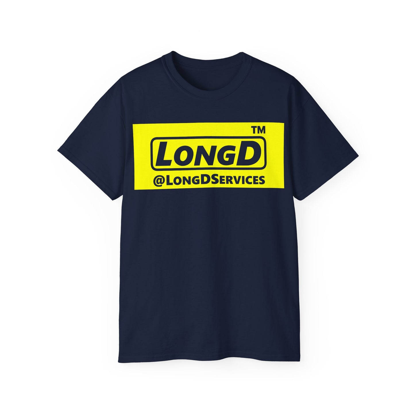 LongD® Logo Cotton Tee negative reverse basic logo