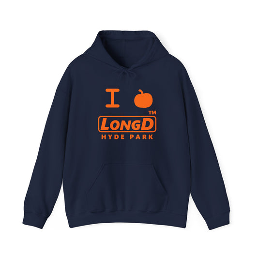 I Pumpkin LongD® Logo Hoodie orange basic Hyde Park logo