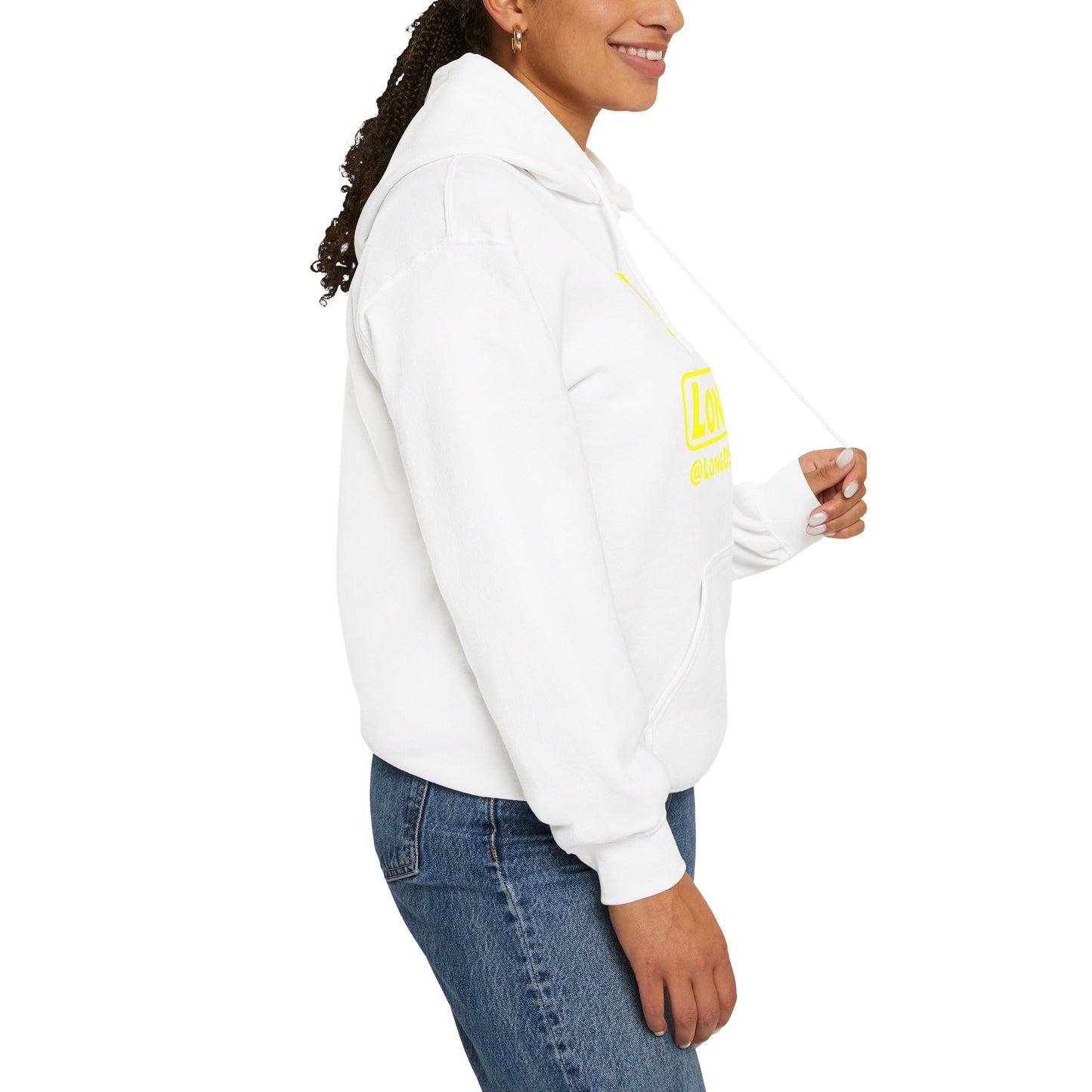 I Pumpkin LongD® Logo Hoodie yellow basic tag logo