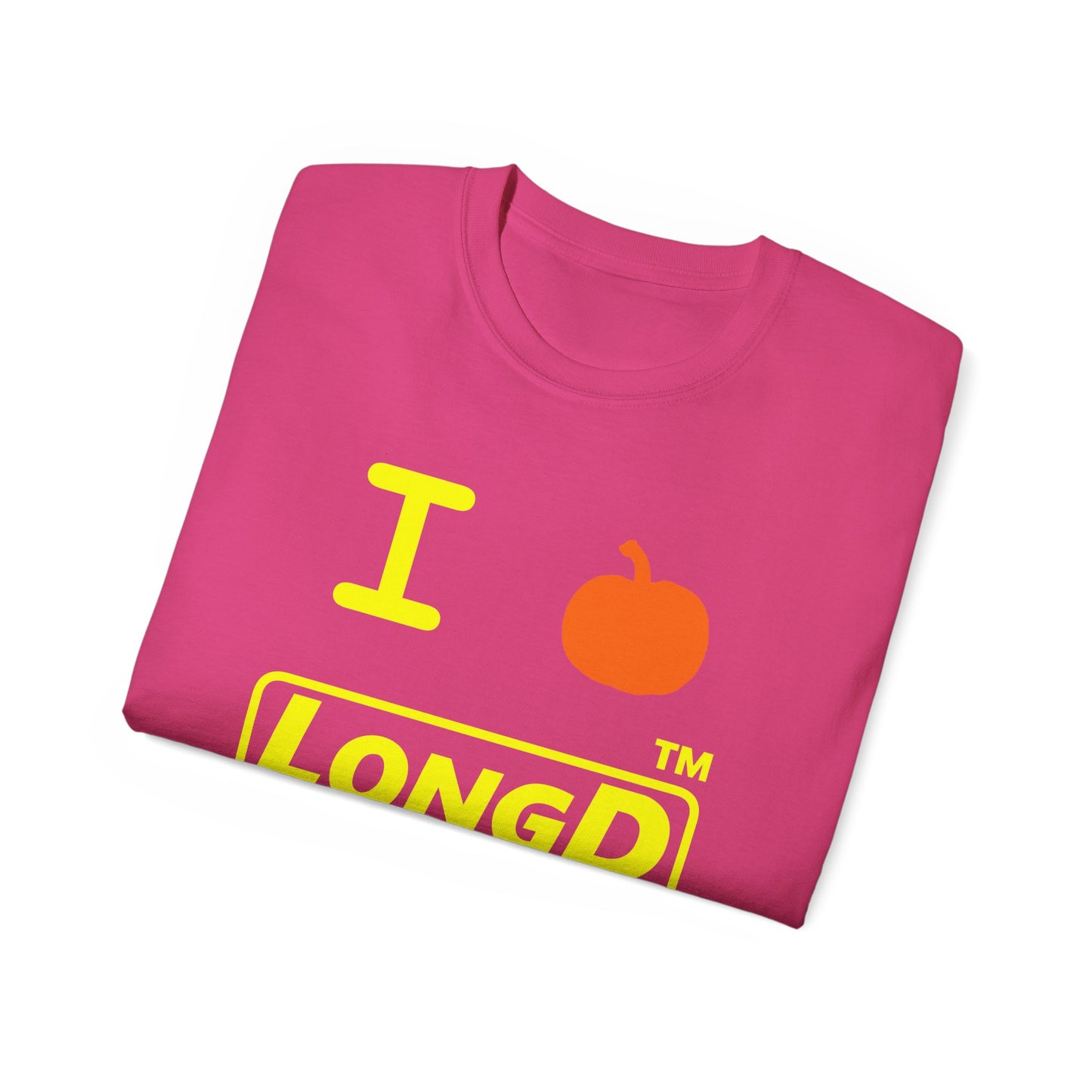 I Pumpkin LongD® Logo Cotton Tee positive yellow basic Chicago logo
