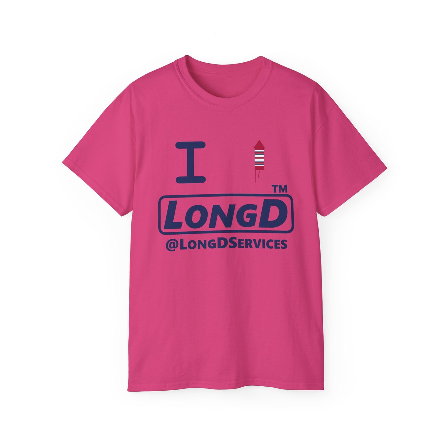 I firecracker LongD official basic tag logo cotton tee