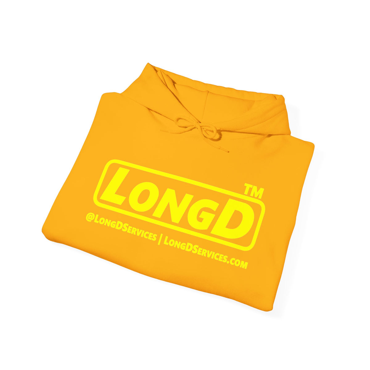 LongD Tag-domain positive alternate basic logo hoodie