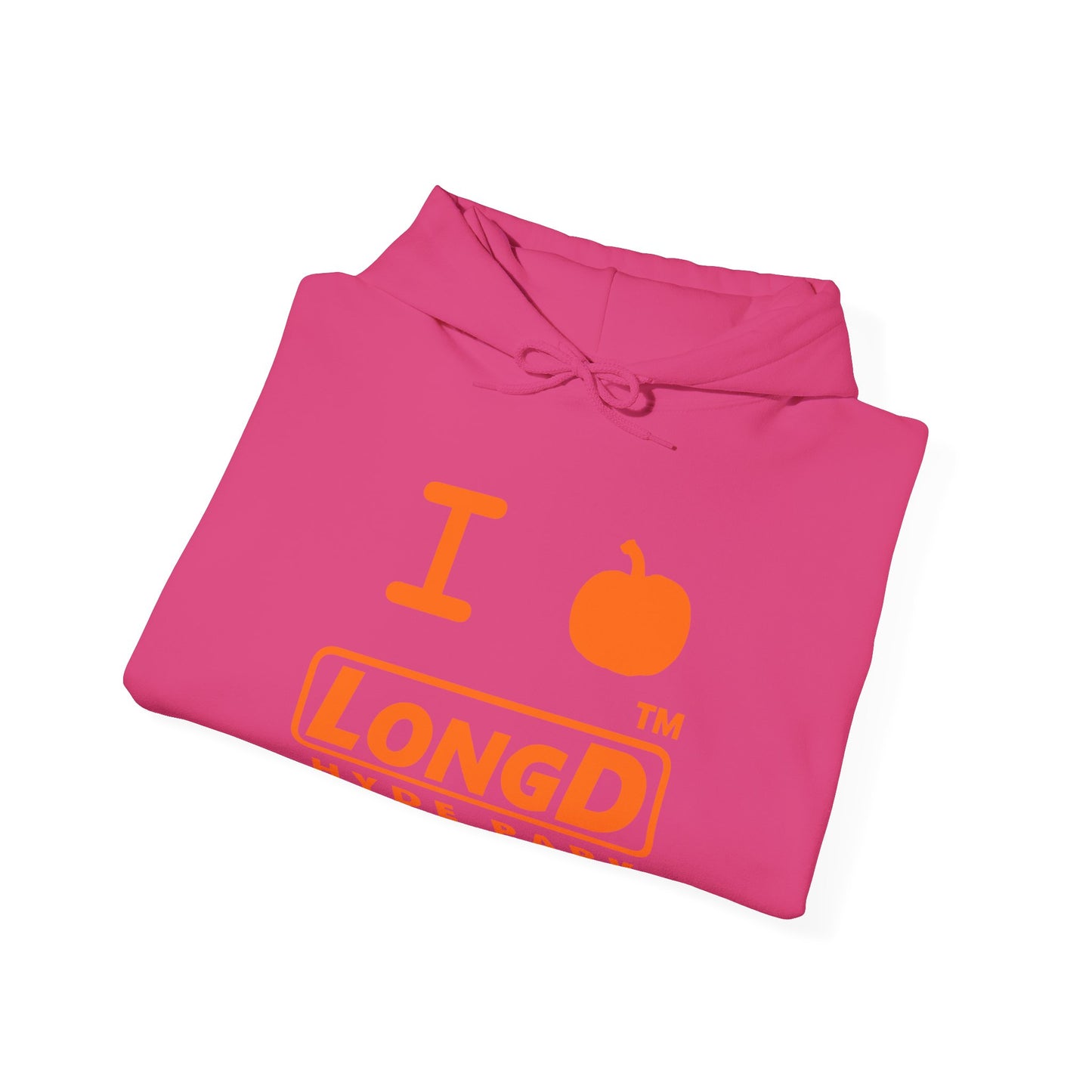 I Pumpkin LongD® Logo Hoodie orange basic Hyde Park logo