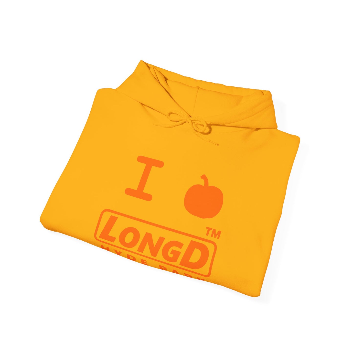 I Pumpkin LongD® Logo Hoodie orange basic Hyde Park logo