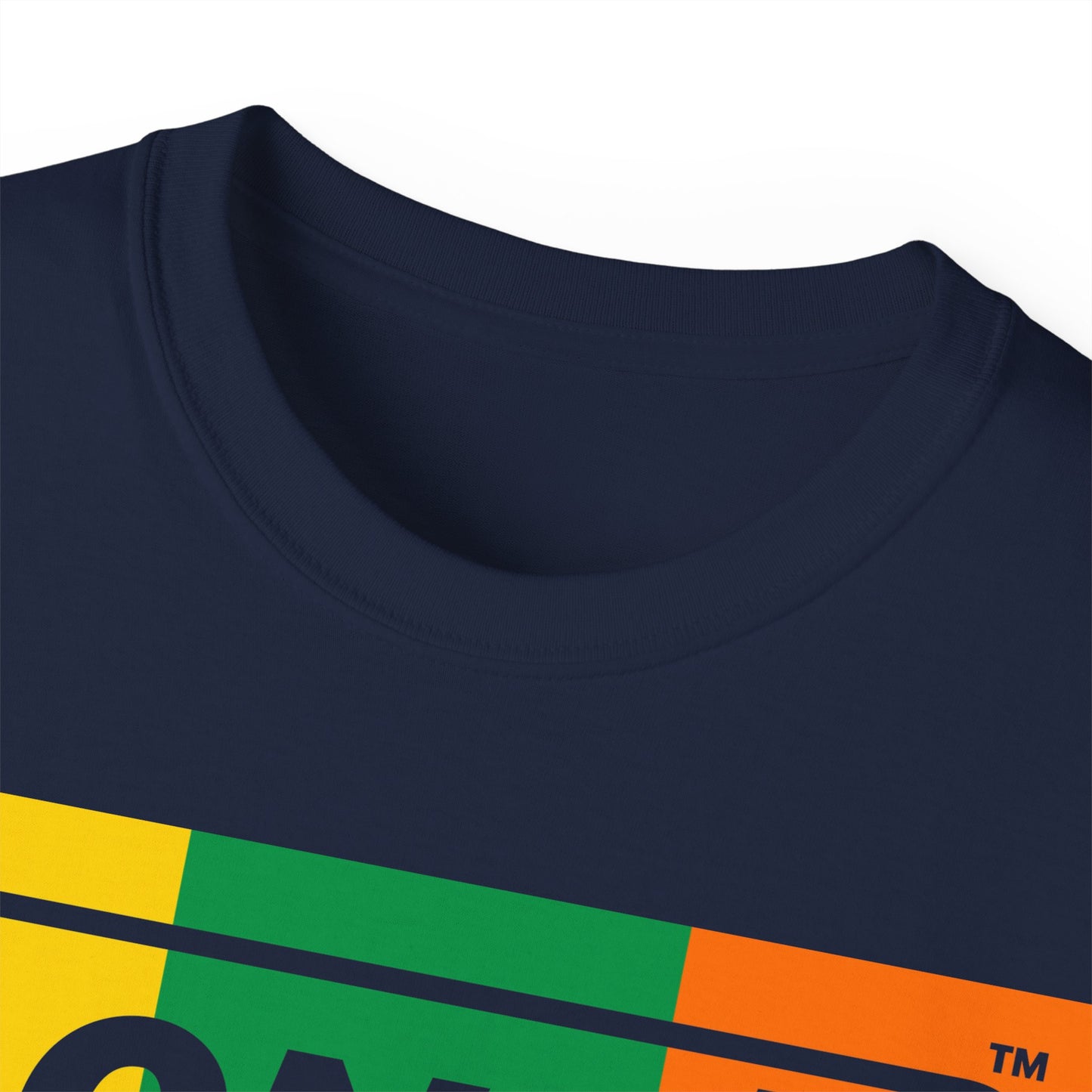 LongD® Logo Cotton Tee (St. Patrick's Day -Irish Green, Golden Yellow and Irish Orange negative thirds)