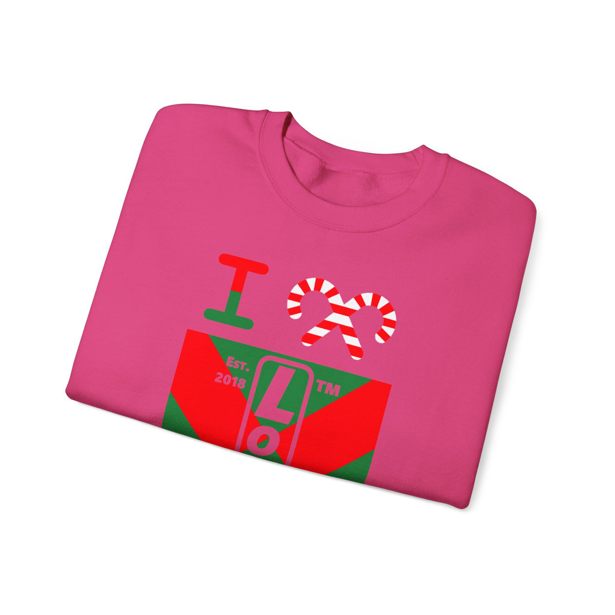 I candy cane LongD Hyde Park negative upright argyle x logo crewneck sweatshirt