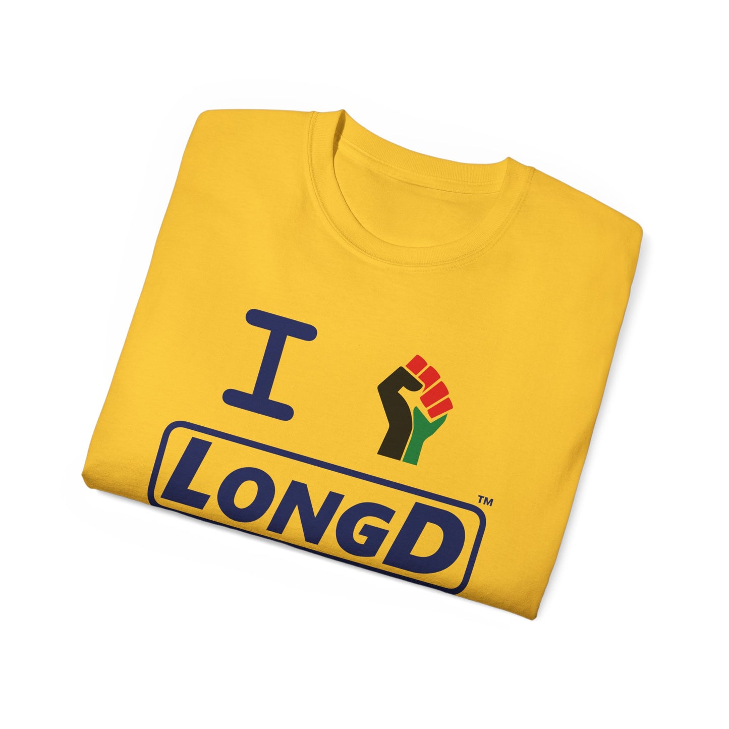 I Fist LongD® Official Logo Cotton Tee Juneteenth multicolored fist
