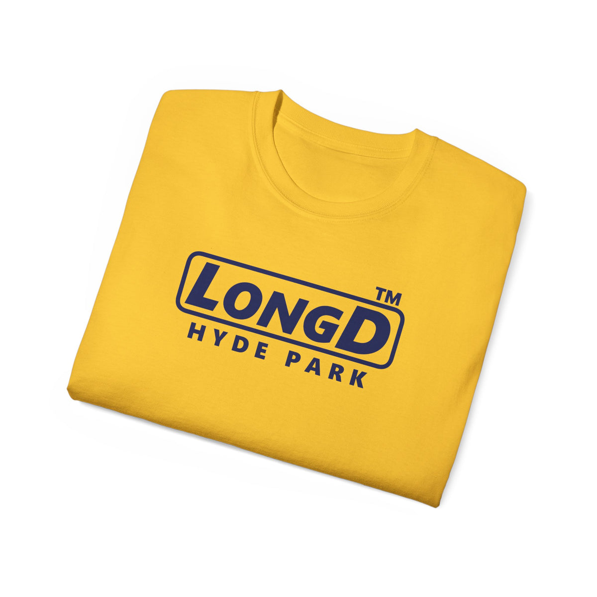 LongD Hyde Park positive basic Navy (002060) logo cotton tee