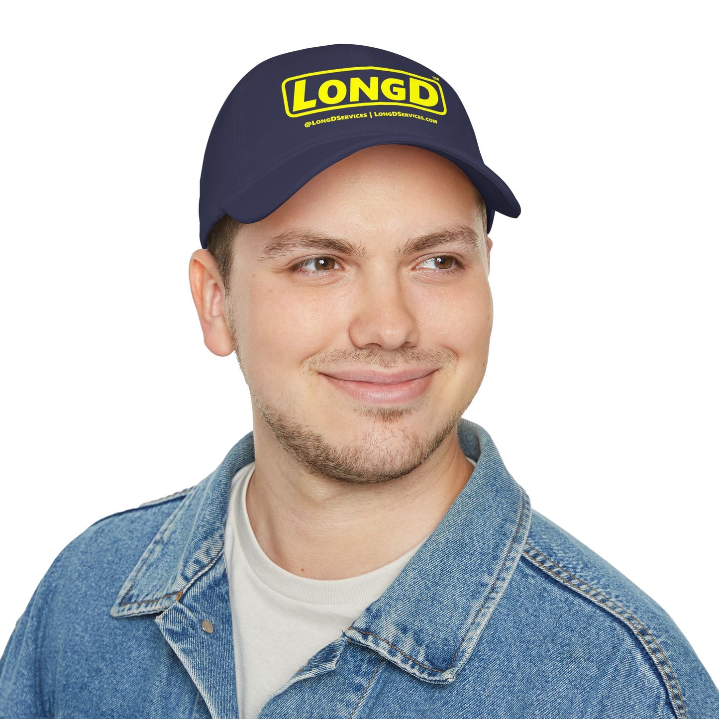 Reverse Logo 100% Cotton Velcro Baseball Cap