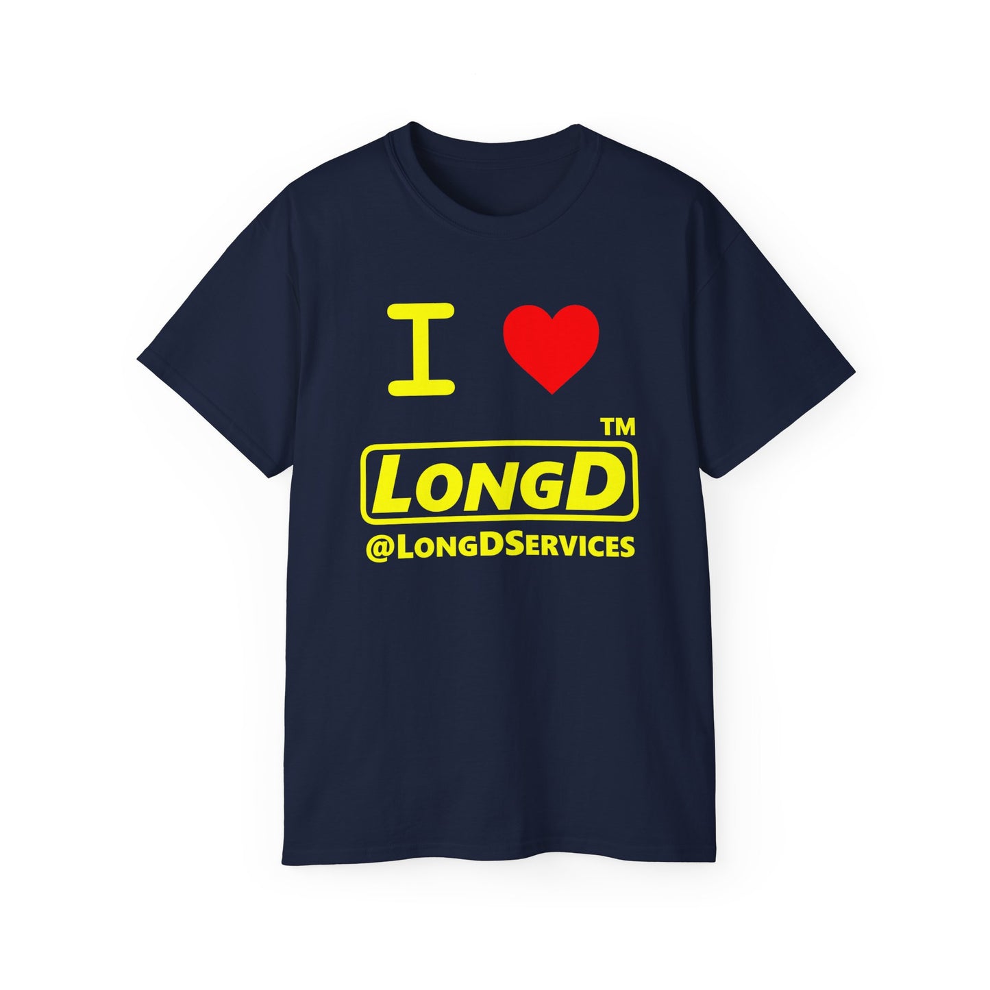 I Luv LongD® Logo Cotton Tee positive reverse basic logo
