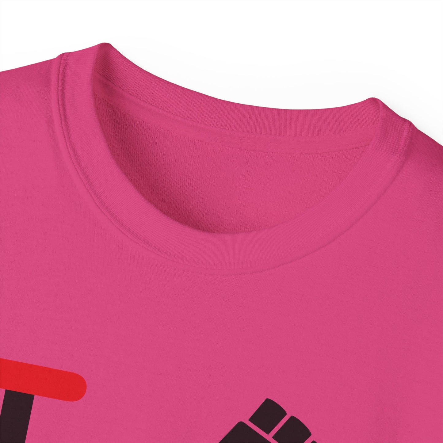 I fist LongD positive flag Chicago logo cotton tee