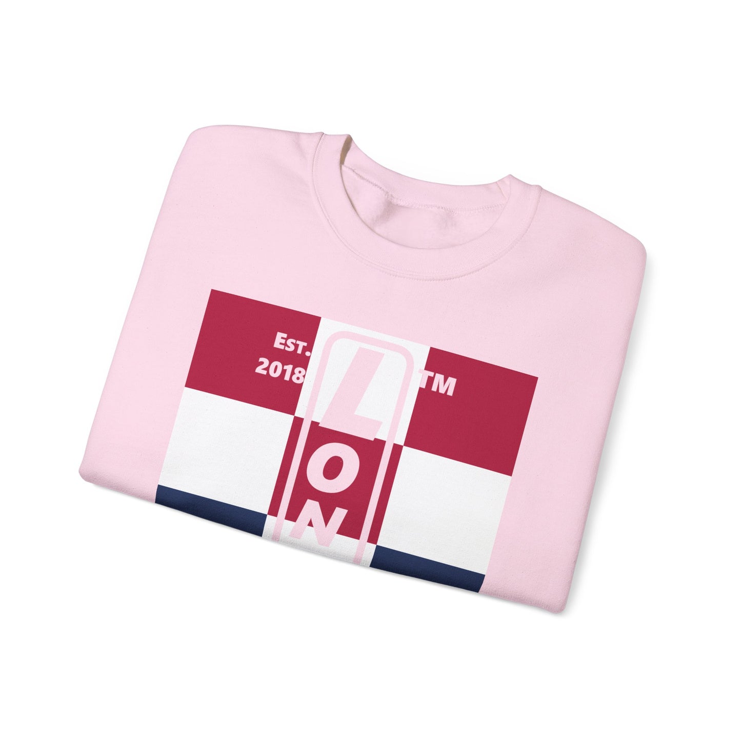 LongD negative 4x3 Chicago logo crewneck sweatshirt (patriotic colors)