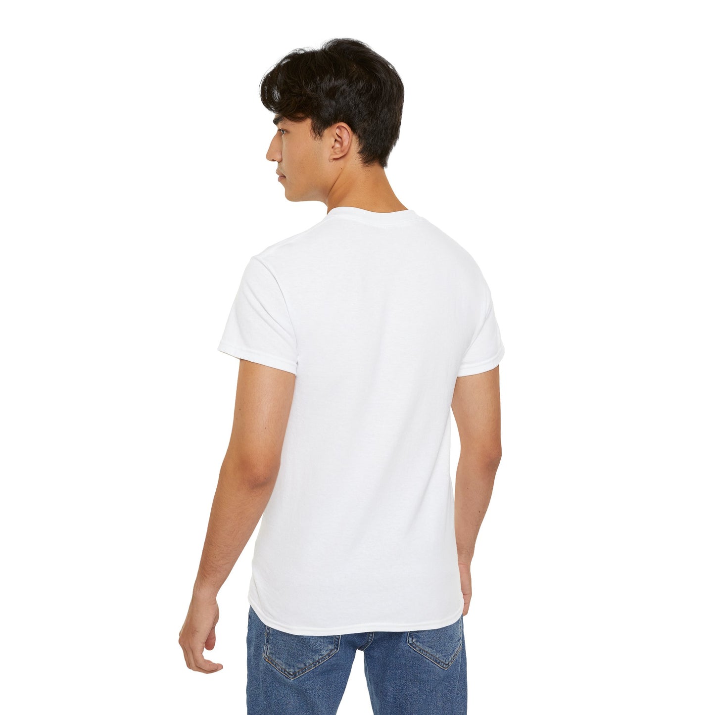 LongD positive vertical striped Chicago logo cotton tee (Pride colors)