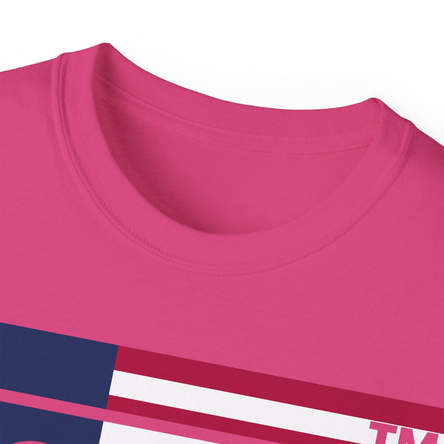 LongD negative flag 4-print Hyde Park logo cotton tee (patriotic colors)