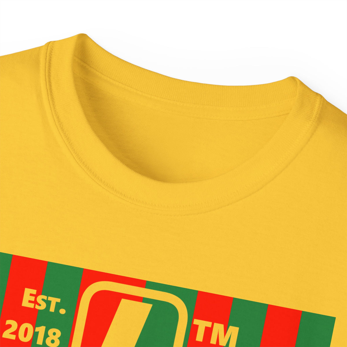 LongD Hyde Park negative upright tiled logo (Xmas colors) cotton tee