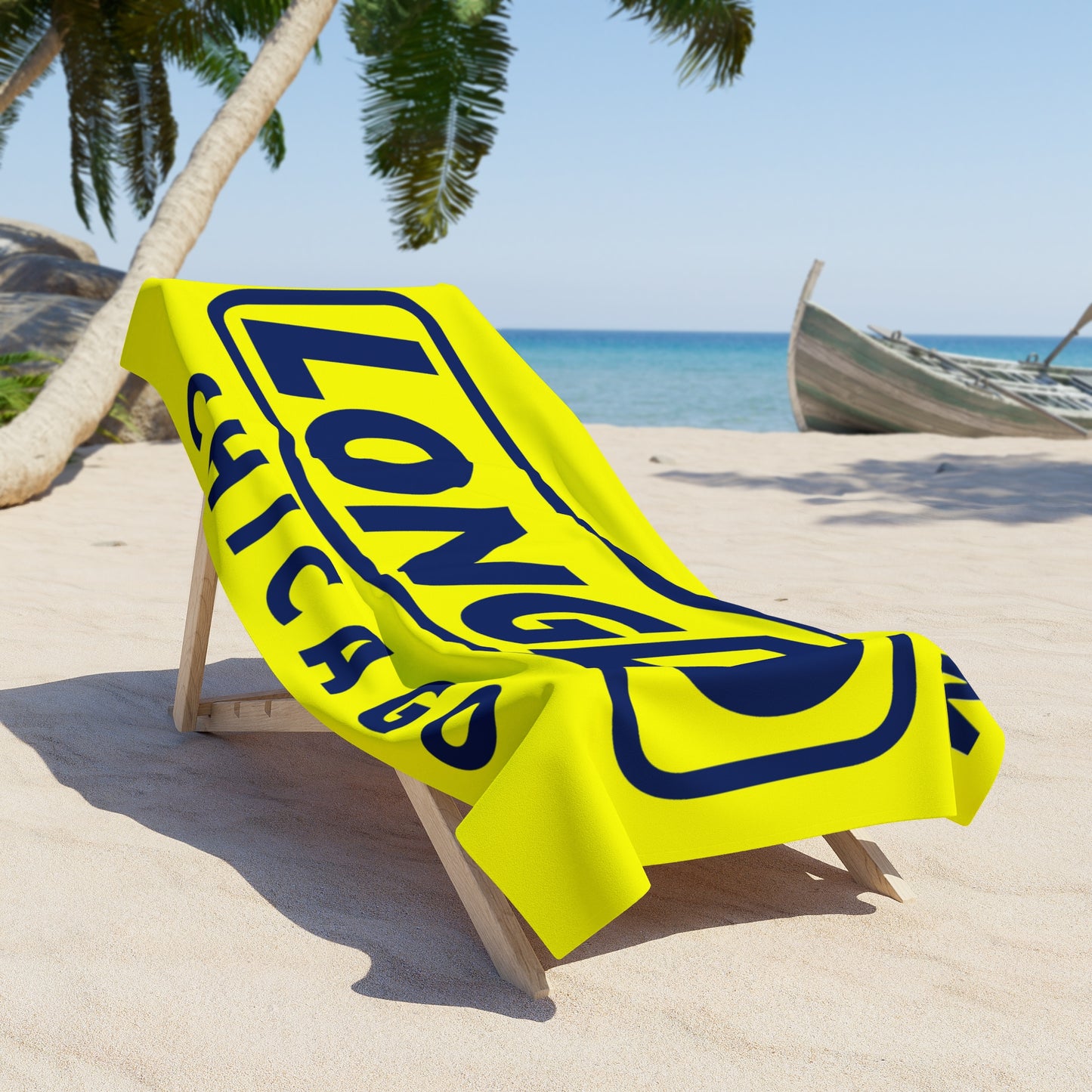 LongD Official Logo Chicago Beach Towel