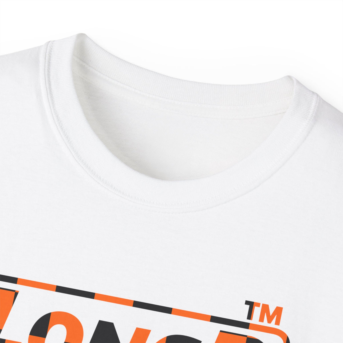 LongD Hyde Park positive checkered logo (Halloween colors) cotton tee