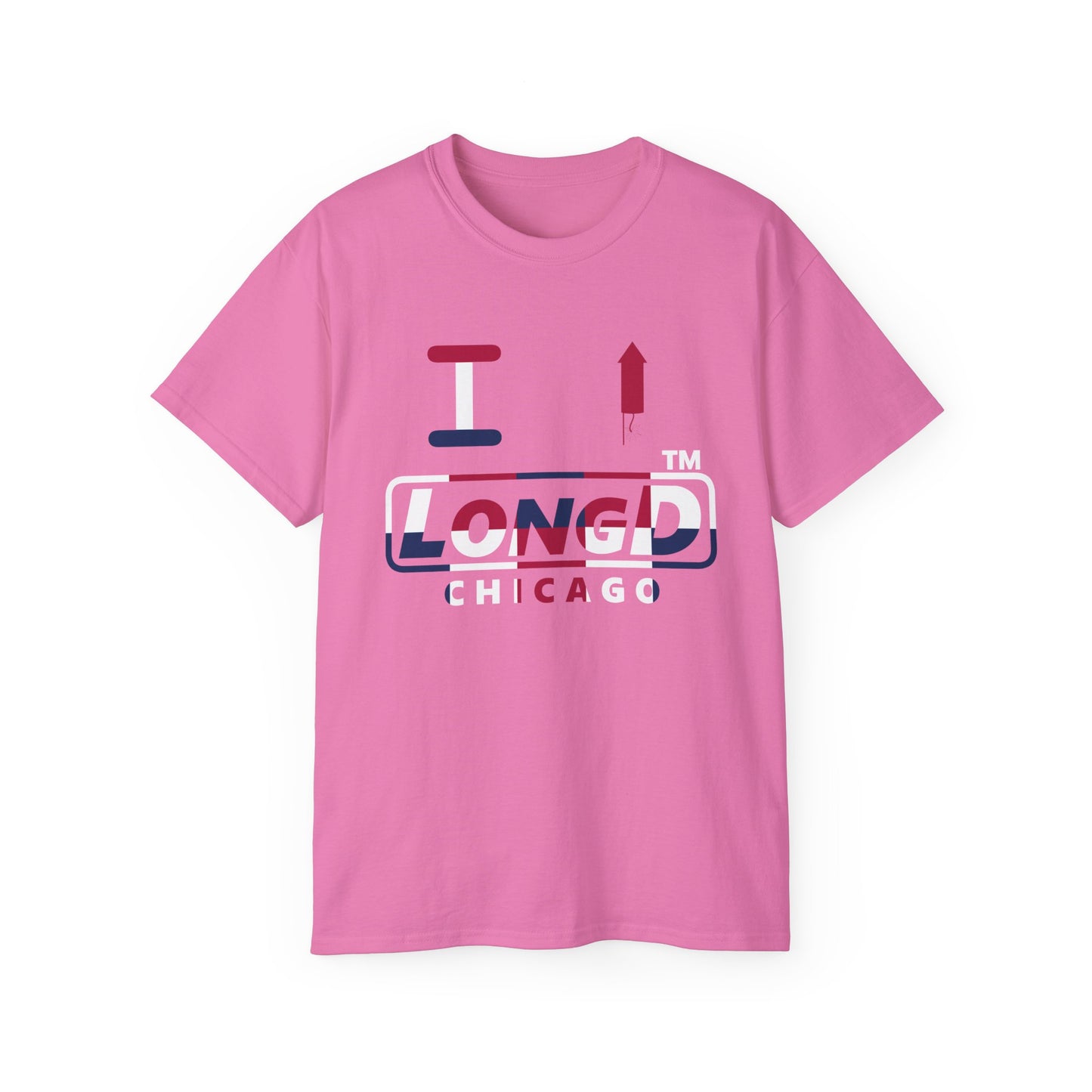 I firecracker LongD positive 2x5 Chicago logo cotton tee
