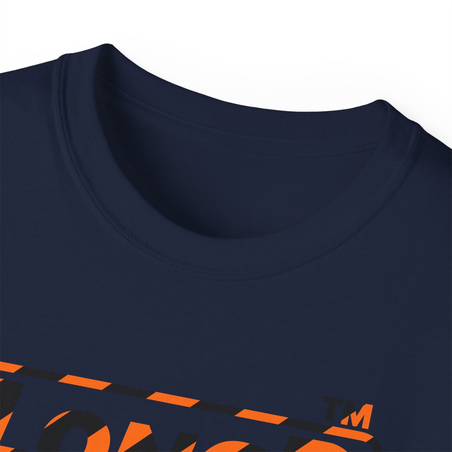 LongD Hyde Park positive 12-striped 4-print logo (Halloween colors) cotton tee