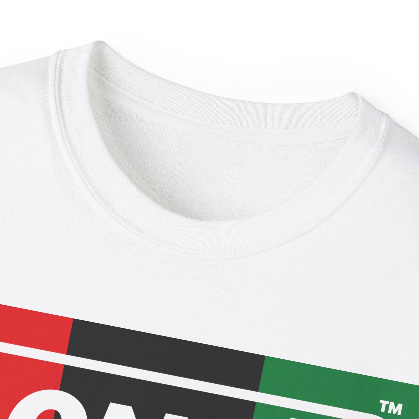 LongD® Logo Cotton Tee Juneteenth negative thirds text