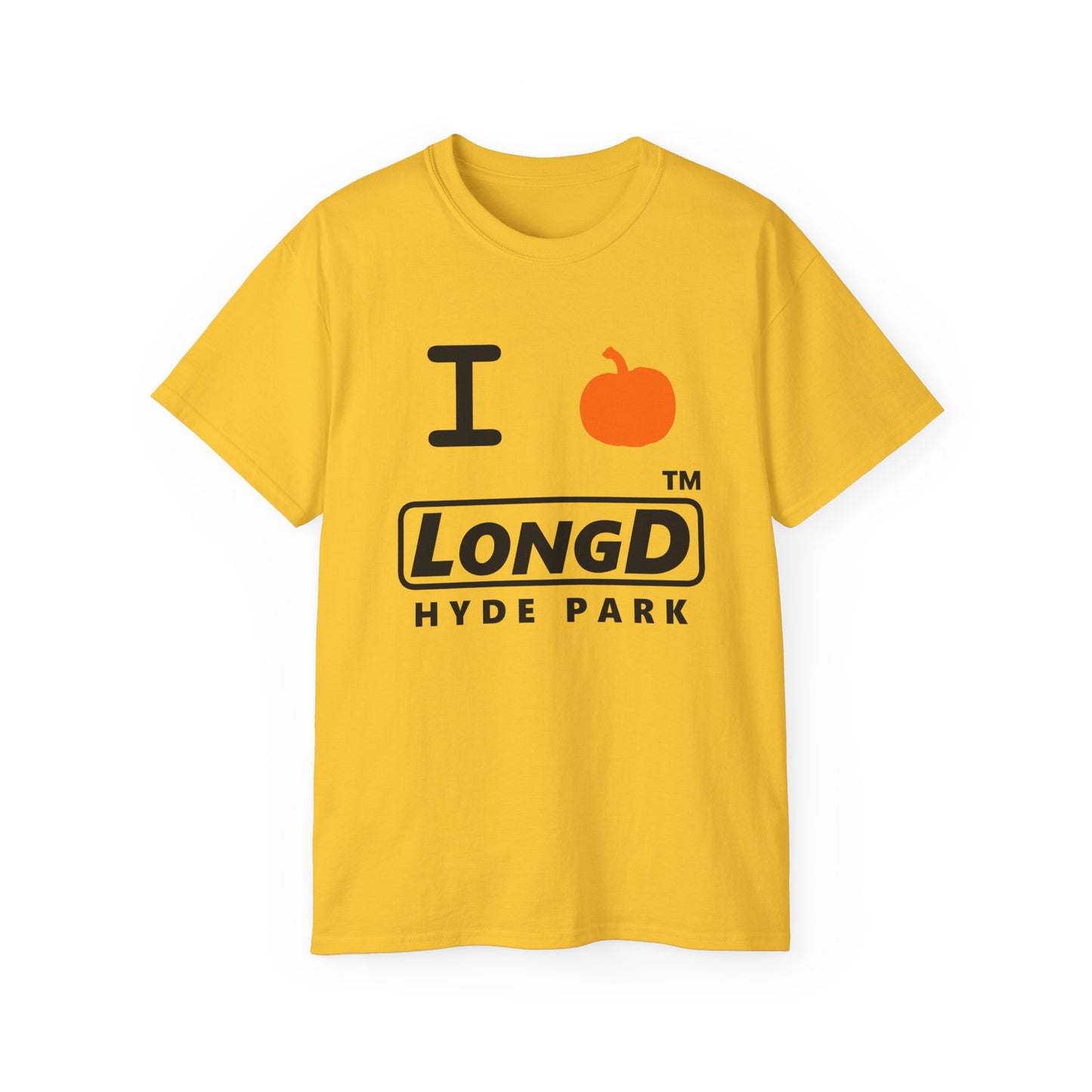 I Pumpkin LongD® Logo Cotton Tee positive black basic Hyde Park logo
