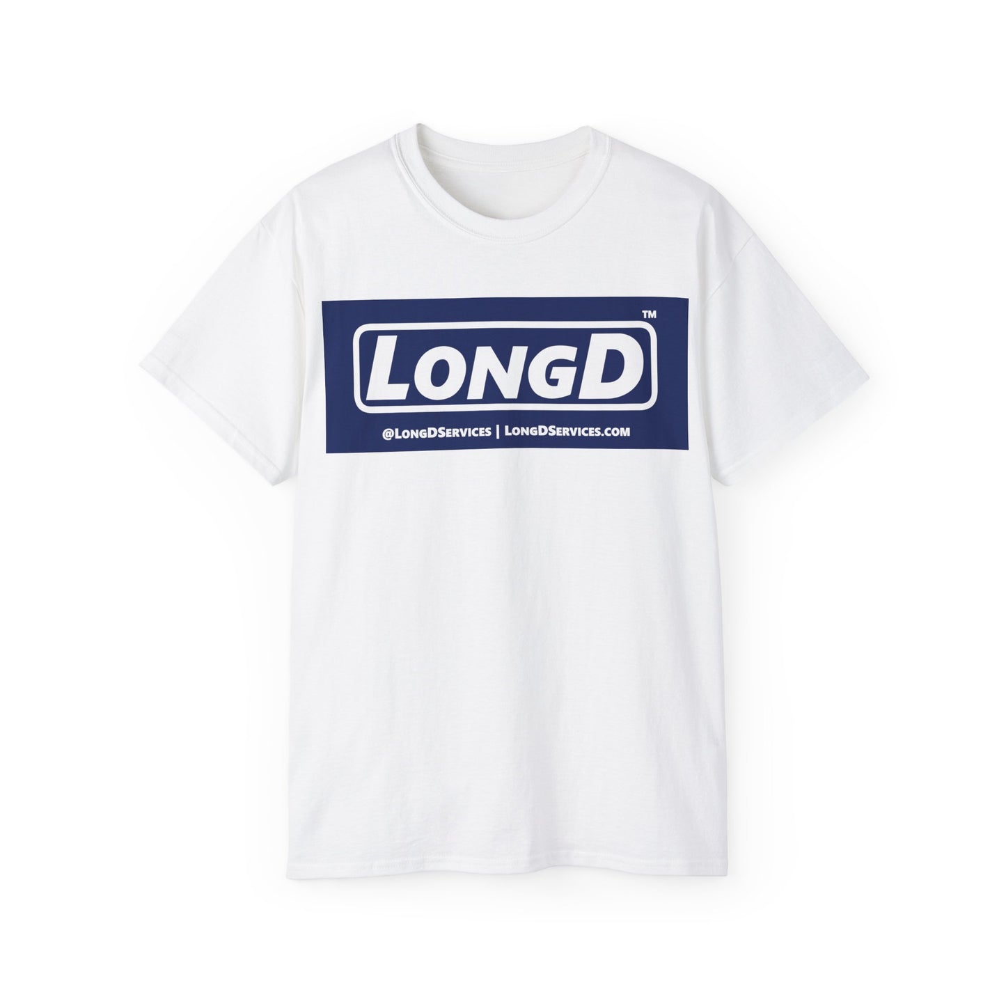 LongD Negative Logo Cotton Tee