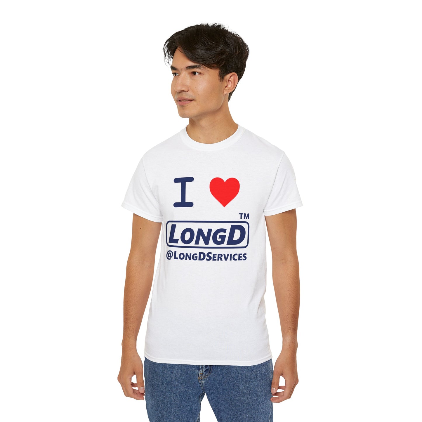 I Luv LongD® Logo Cotton Tee positive official basic logo