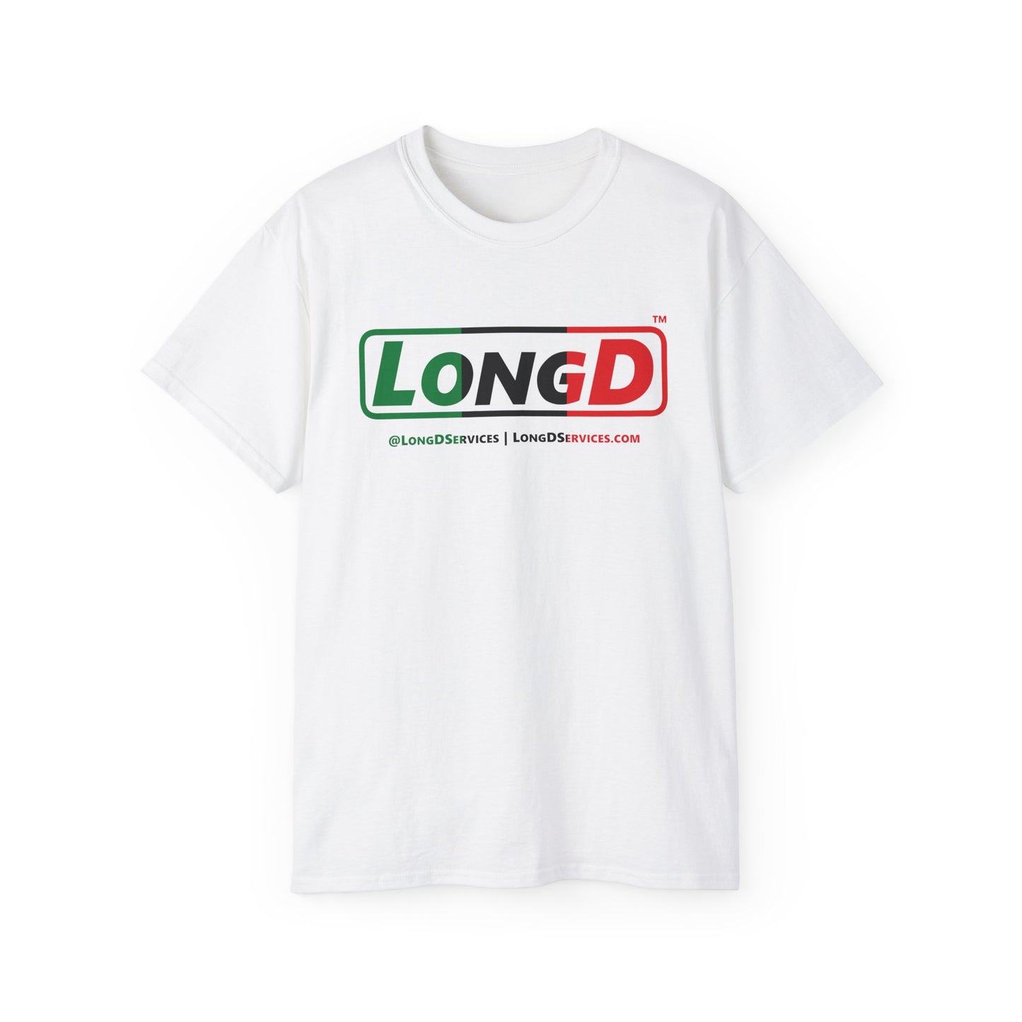 LongD® Logo Cotton Tee Juneteenth positive thirds text
