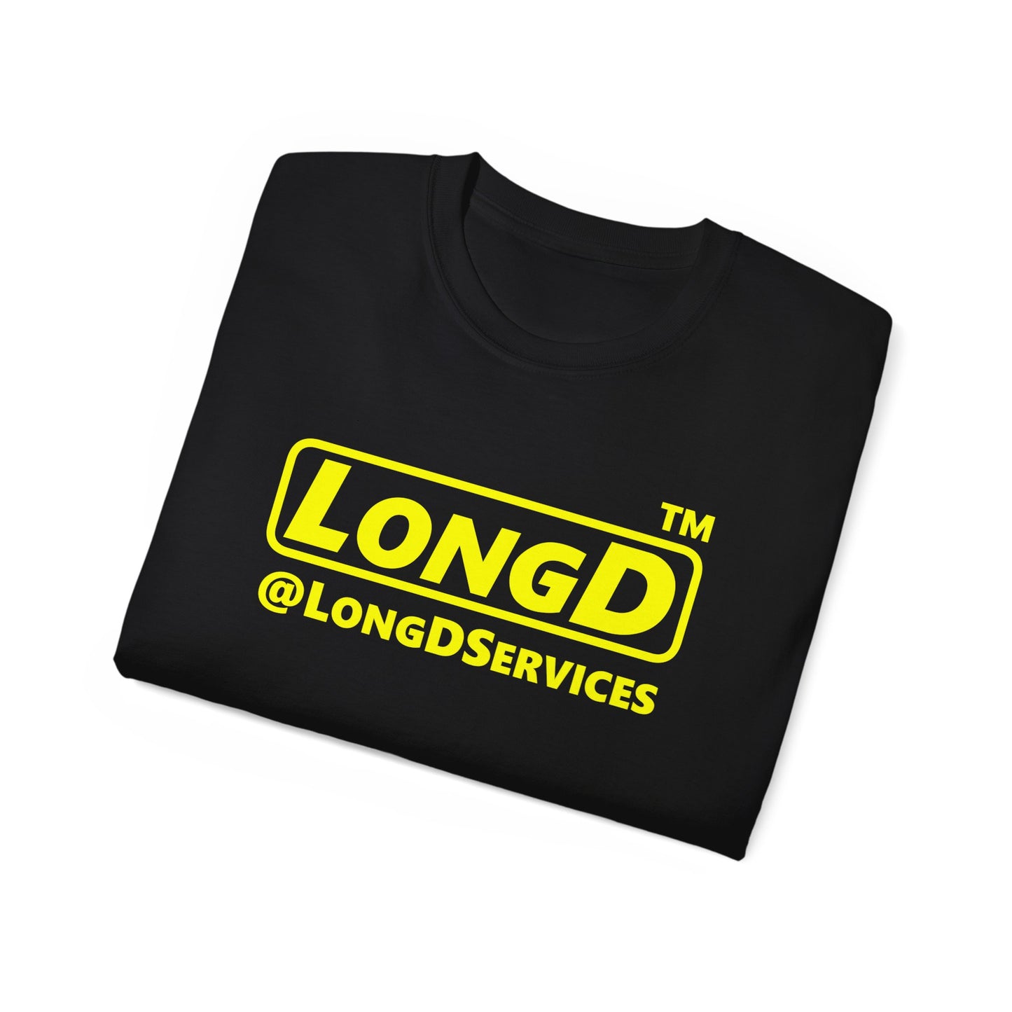 LongD® Logo Cotton Tee positive reverse basic logo